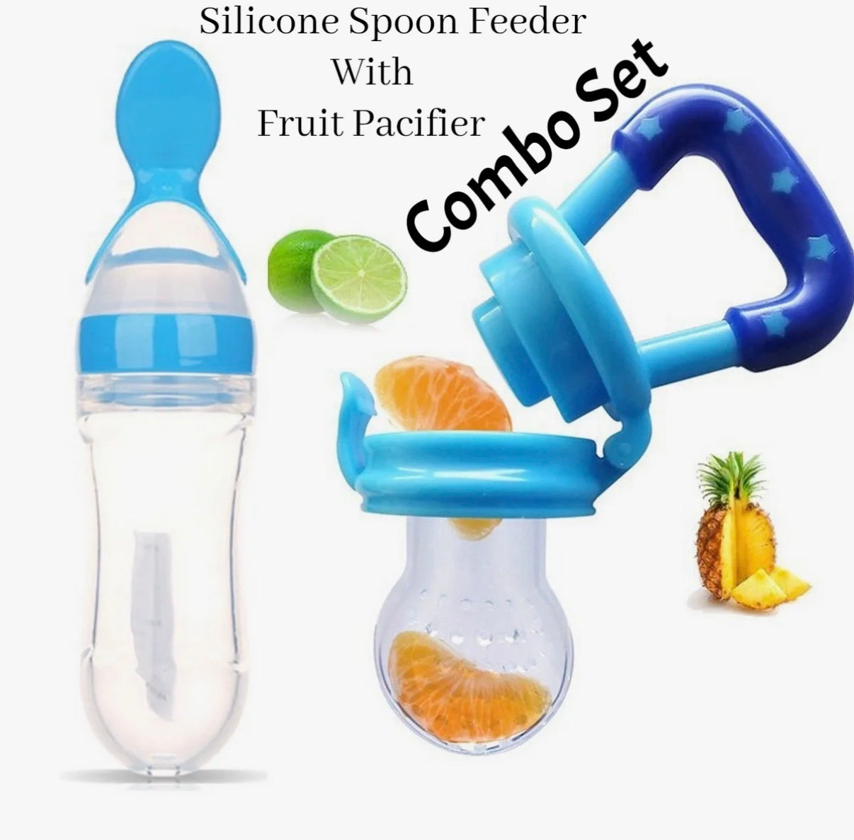Spoon Feeder with Fruit Pacifier Combo Set