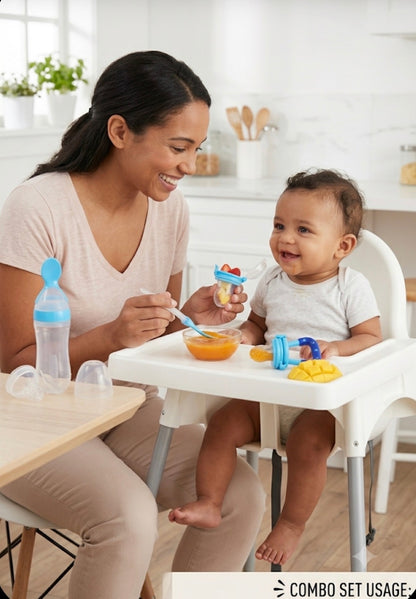 Spoon Feeder with Fruit Pacifier Combo Set