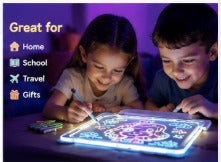 Bright LED light-up drawing board
