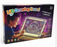 Bright LED light-up drawing board