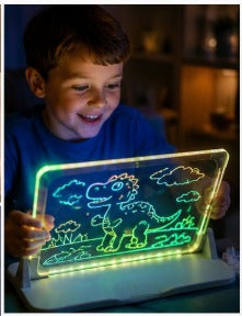 Bright LED light-up drawing board